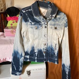 Tie die blue Jean jacket